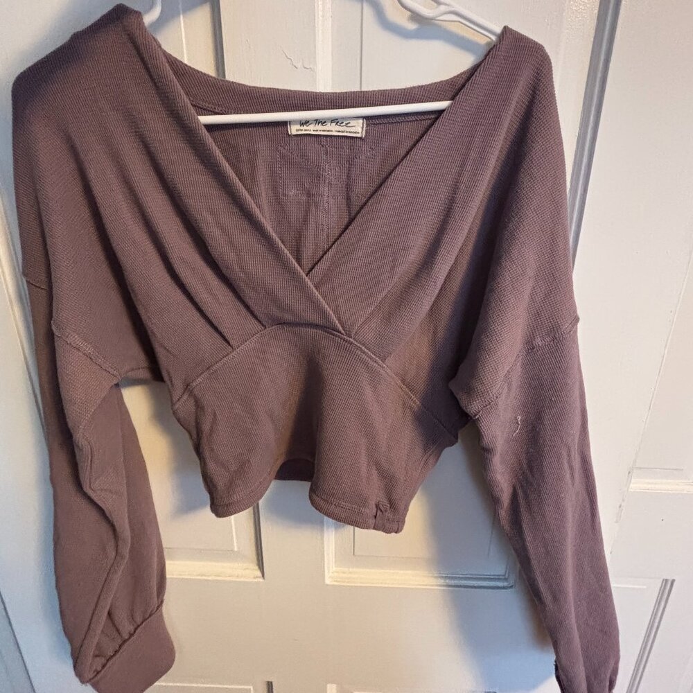 Dusty Purple Cinched Long Sleeve